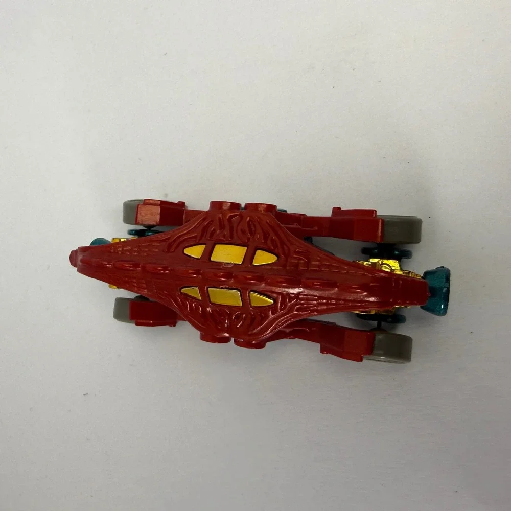 Hot Wheels Double Demon Red Teal Gold Dino Riders